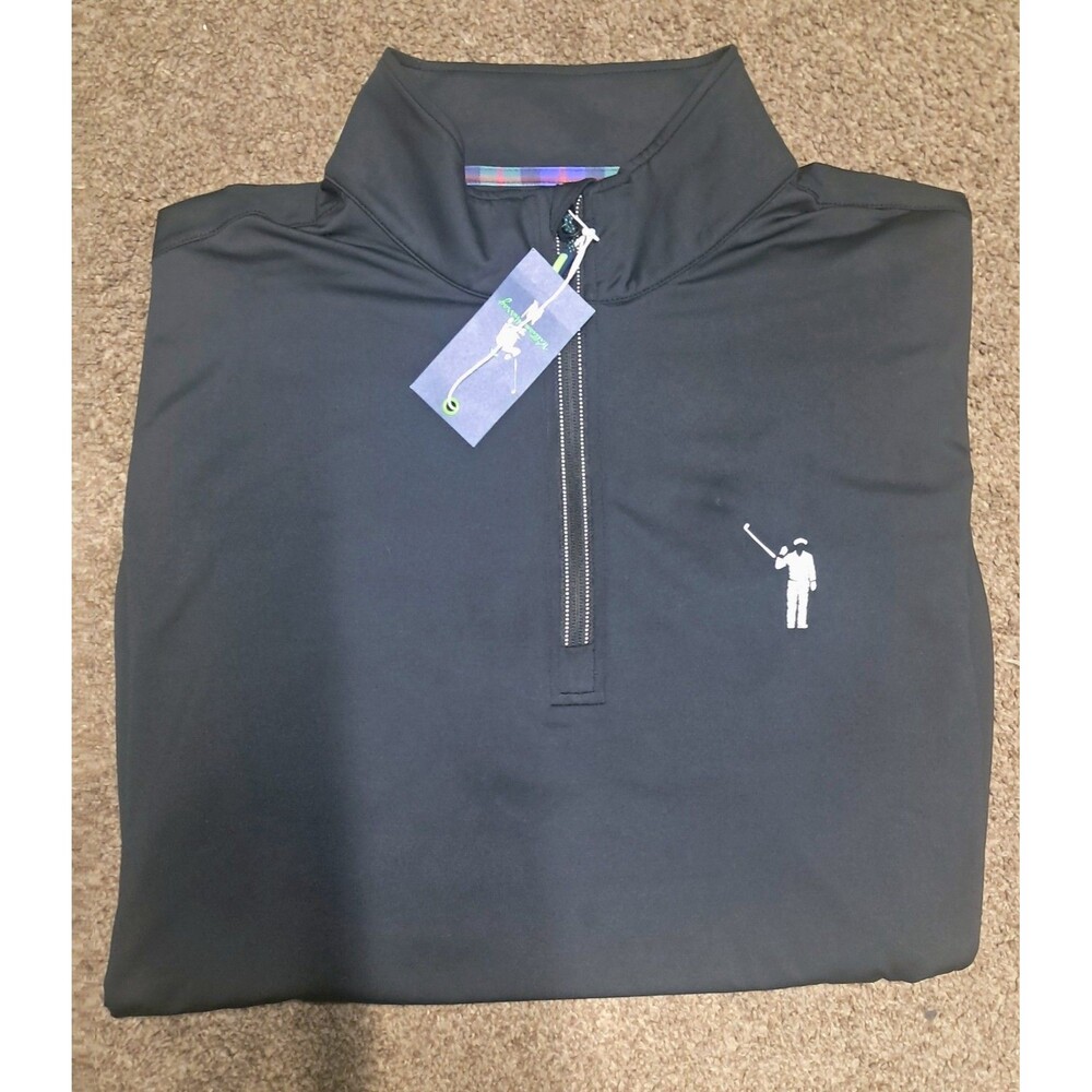 William Murray Golf Pullover Men's 3XL Black 1/4 Zip Chip Shot Bill Murray